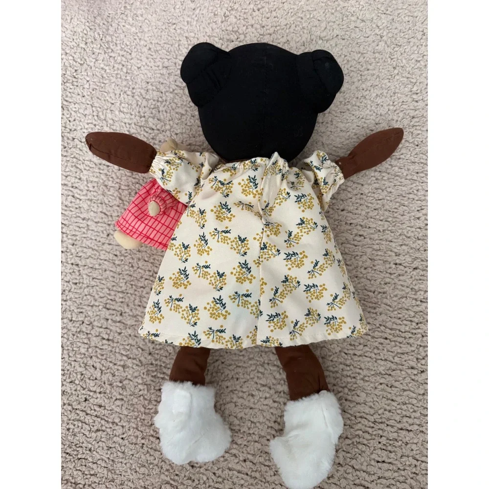 Manhattan Toy Playdate Friends Harper Doll w/ Mini Teddy Bear Floral Dress Plush
